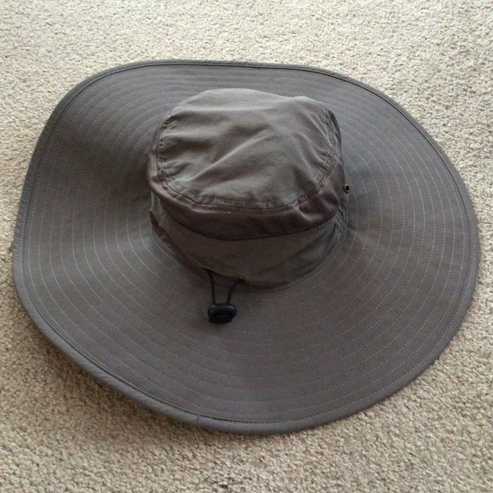 Gardenline - Unisex gray wide brim sun hat